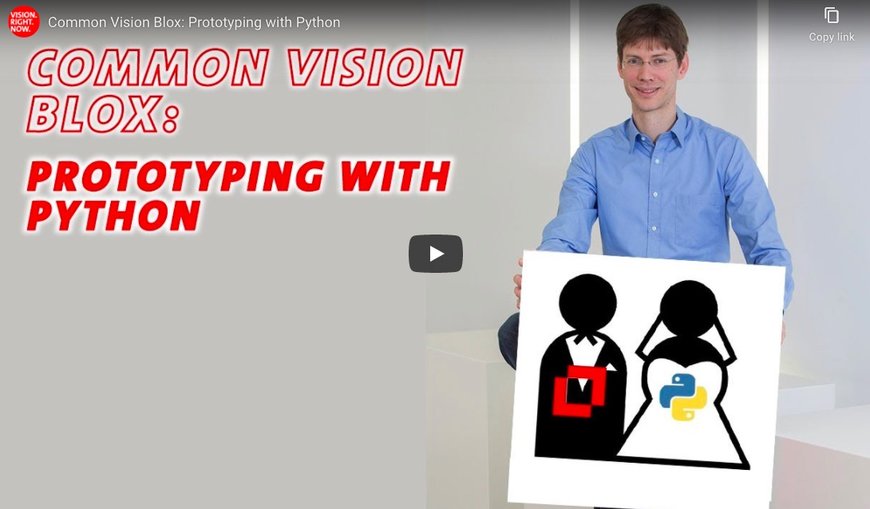 Common Vision Blox: Prototyping mit Python